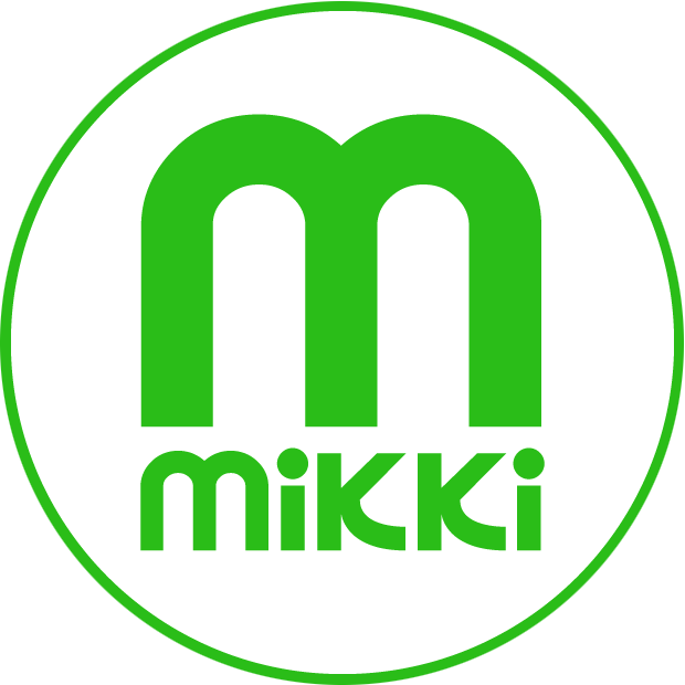 Mikki-logo-whiteout-on-bamboo-green