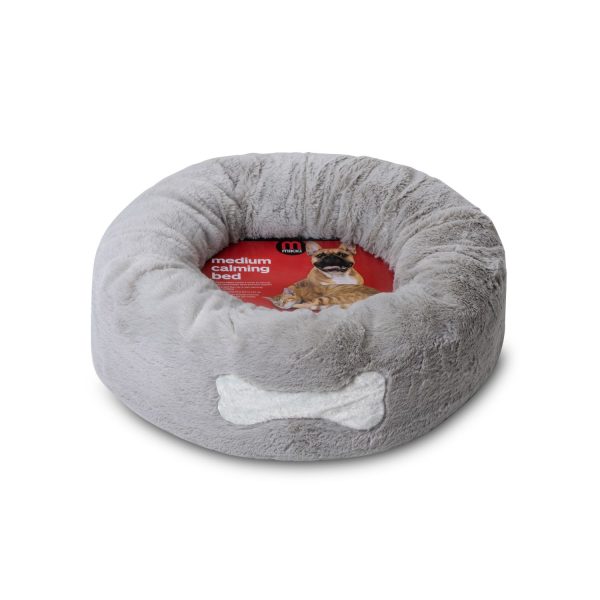 Calming Donut Bed M Grey