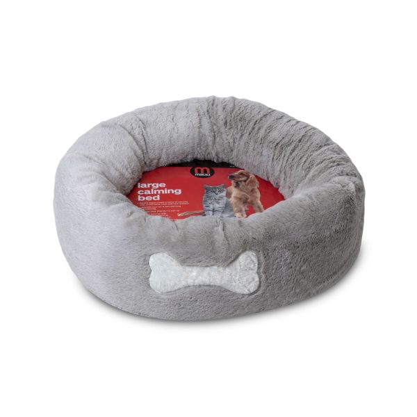 Calming Donut Bed L Grey