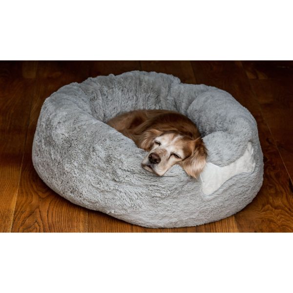 Calming Donut Bed L Grey